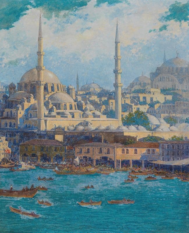 A View of Istanbul as a canvas print