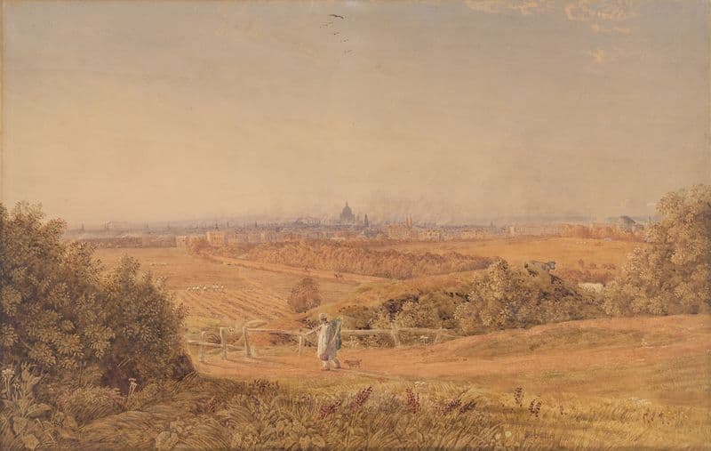 A View of London from Highgate as a canvas print