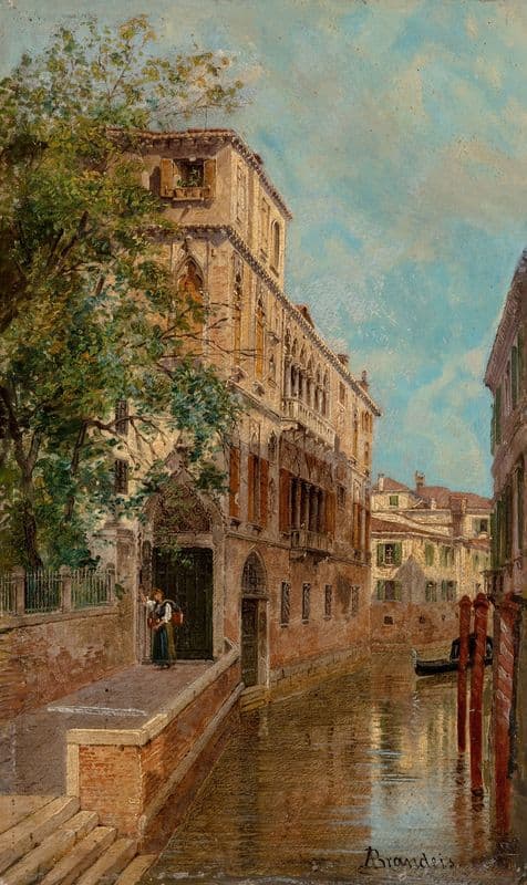 A view of Palazzo Albrizzi as a canvas print