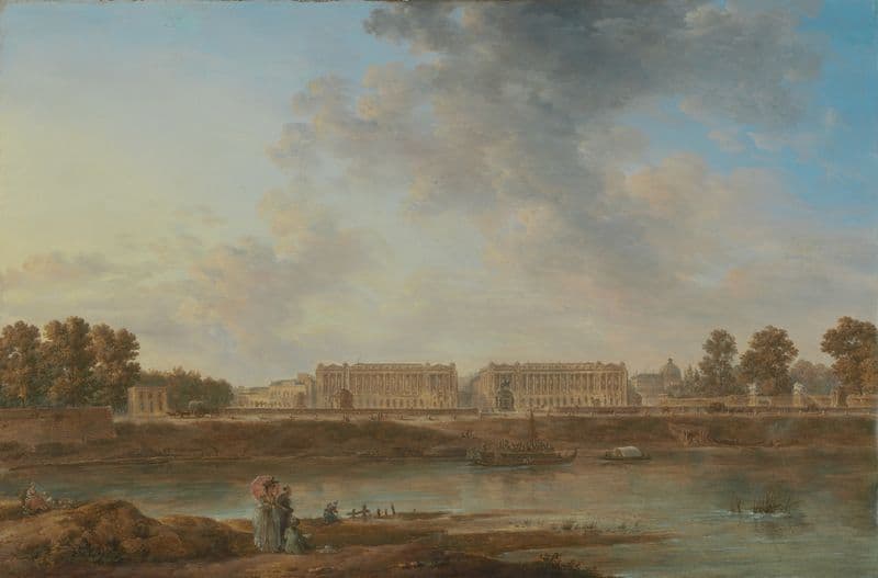 A View of Place Louis XV as a canvas print