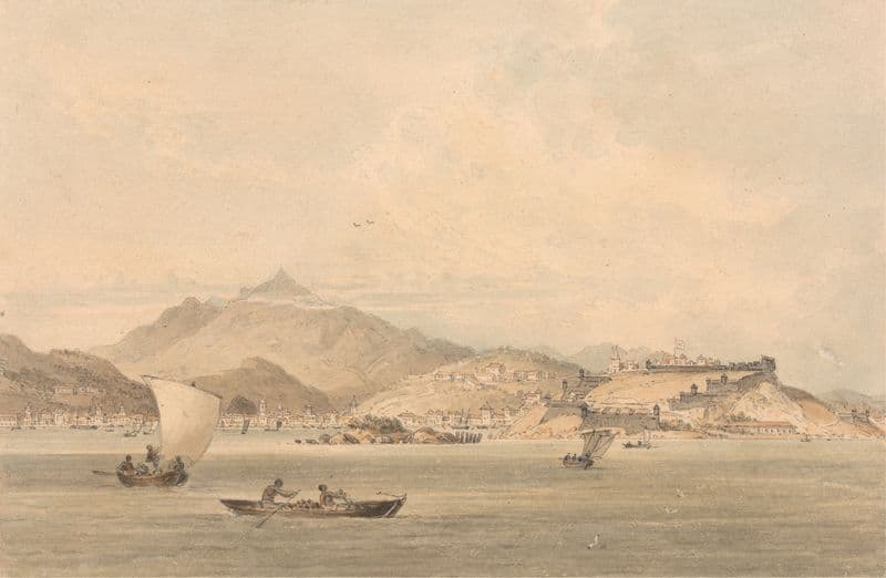 A View of the Coast of China as a canvas print