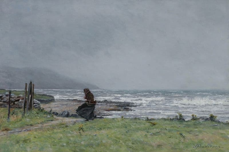 A Windswept Beach as a canvas print