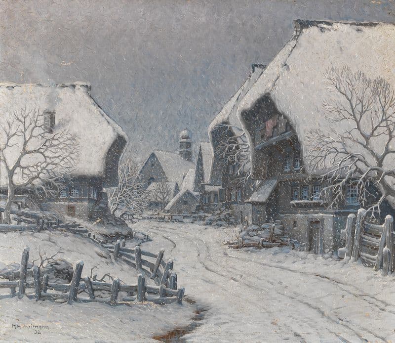 A Winter Day in the Black Forest as a canvas print