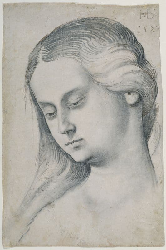 A woman’s bust as a canvas print