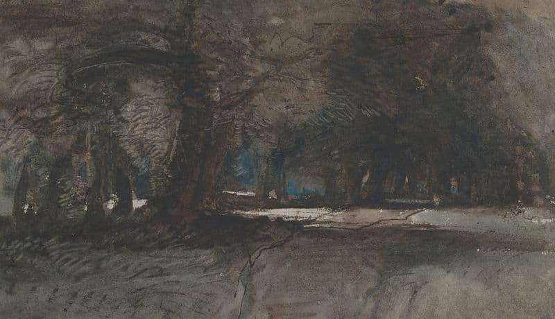 A Woodland Scene at Dusk (1833–45) as a canvas print