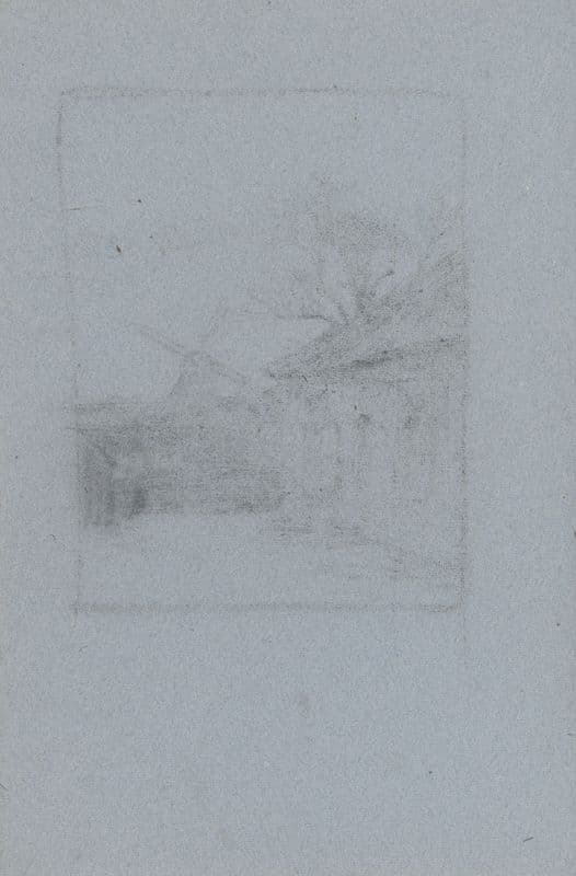 Abklatsch van de krijttekening op pagina 31 verso (1874 - 1925) as a canvas print