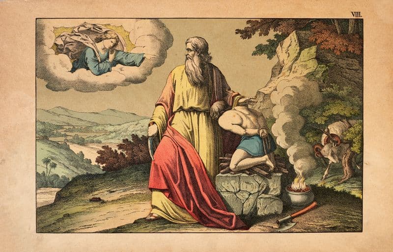Abraham and Isaac as a canvas print