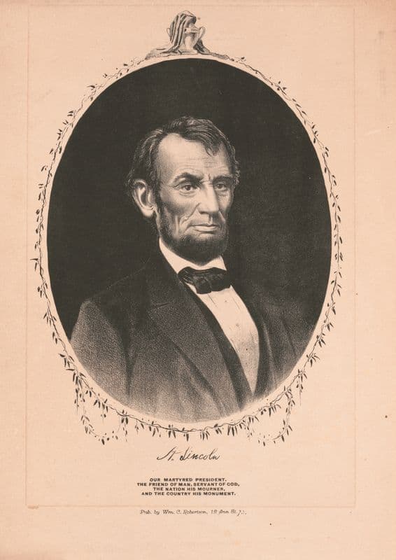Abraham Lincoln (19th century) as a canvas print