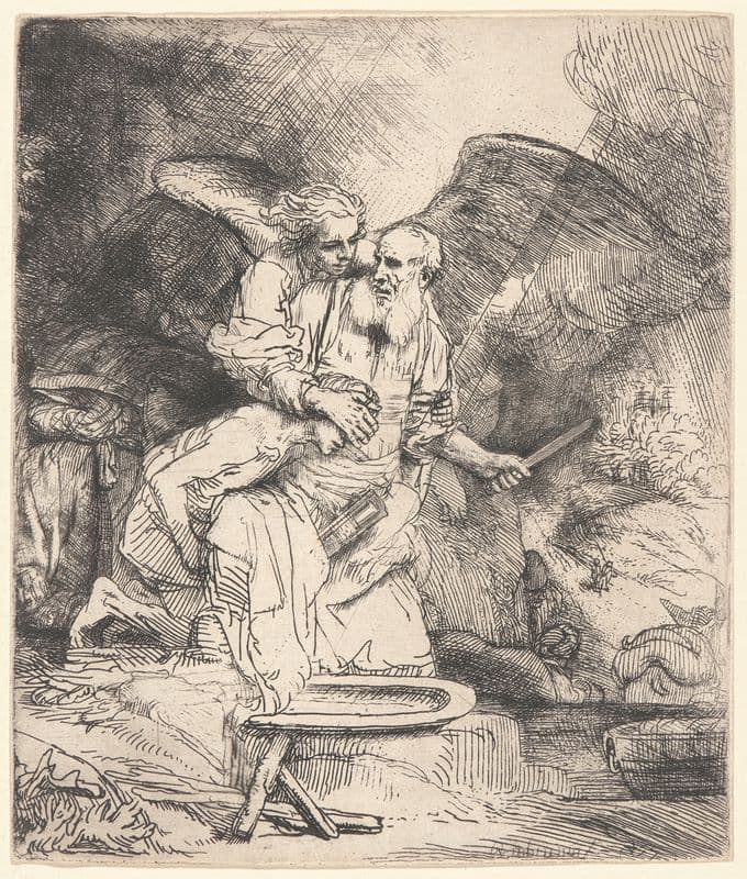 Abraham’s Sacrifice as a canvas print