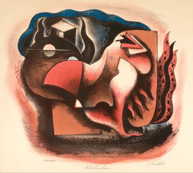 Abstraction (ca. 1935-1939) as a canvas print