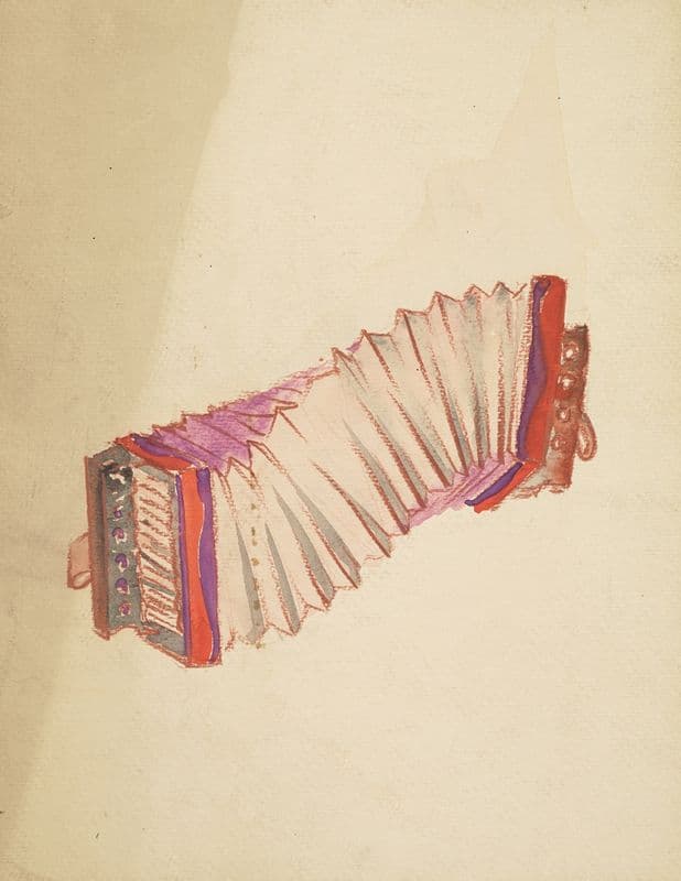 Accordion (1934-1943) as a canvas print