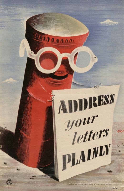 Address Your Letters Plainly as a canvas print