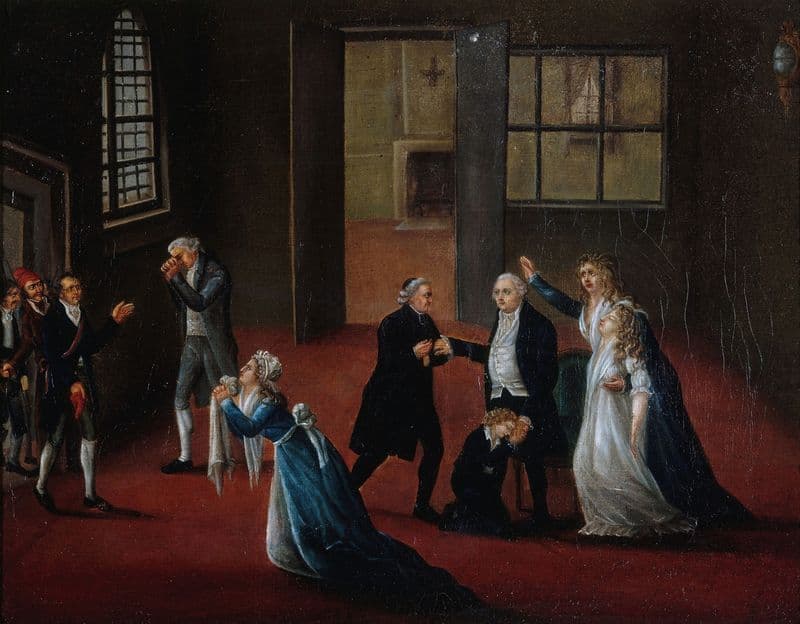 Adieux de Louis XVI à sa famille, le 20 janvier 1793 (1788-1798) as a canvas print
