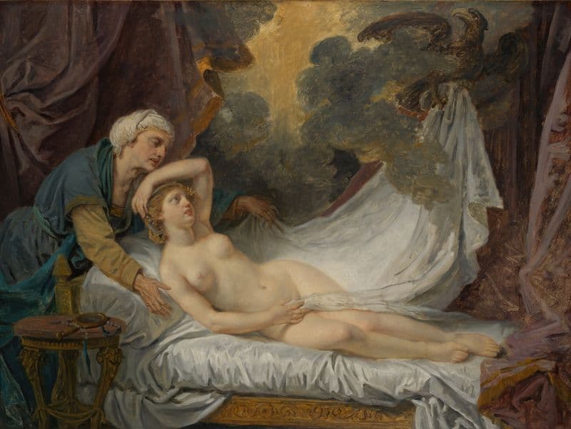 Aegina Visited by Jupiter (ca. 1767–69) as a canvas print