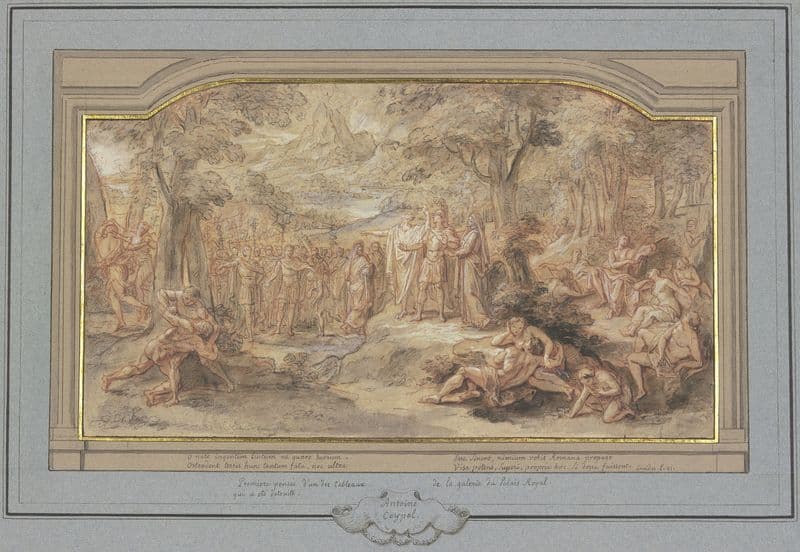 Aeneas in the underworld (ca 1716-1717) as a canvas print