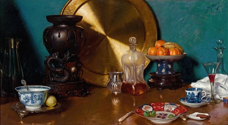 After dinner (circa 1901) as a canvas print