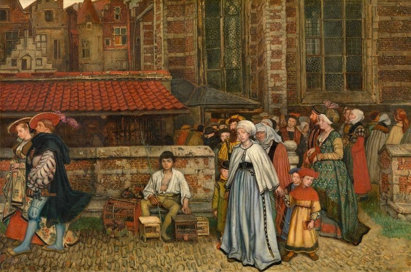 After Mass as a canvas print