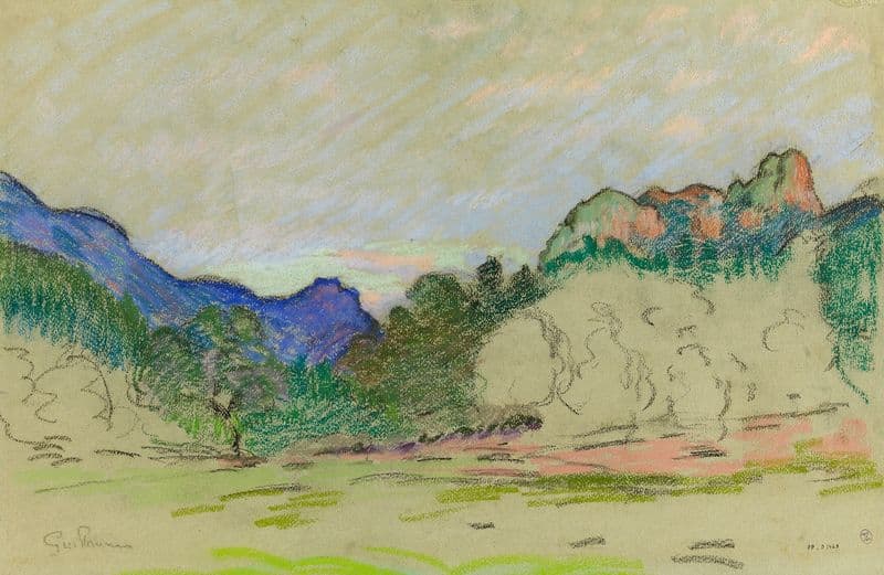 Agay, le mont Vinaigre (1915-1945) as a canvas print