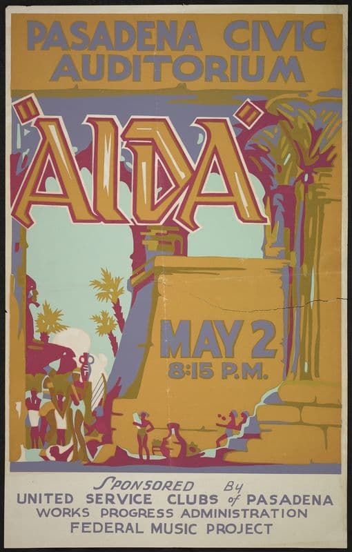 Aida (1934-1943) as a canvas print
