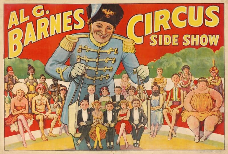 AL. G. Barnes Circus Side Show as a canvas print