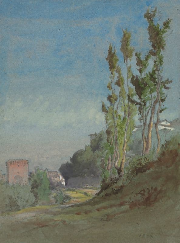Albano, Italy (c. 1872) as a canvas print