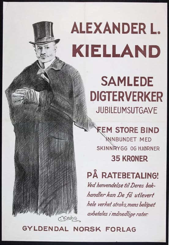 Alexander L. Kielland; Samlede Digterverker, Jubileumsutgave as a canvas print