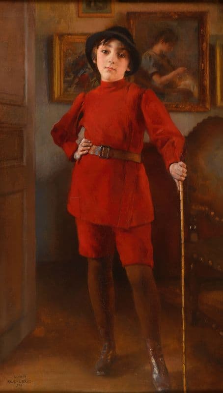 Alfred Leroy enfant as a canvas print