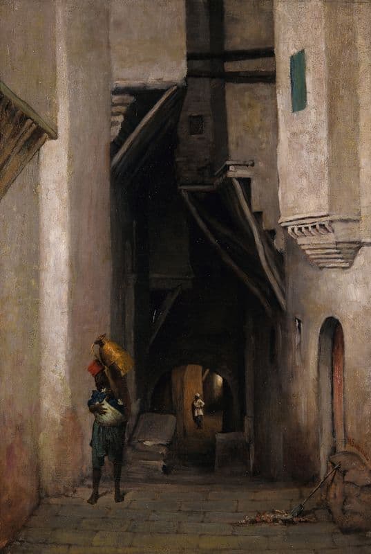 Algerian Water Carrier (after 1874) as a canvas print