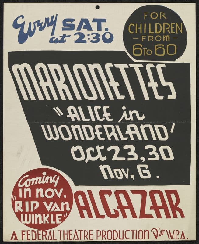 Alice in Wonderland (1934-1943) as a canvas print