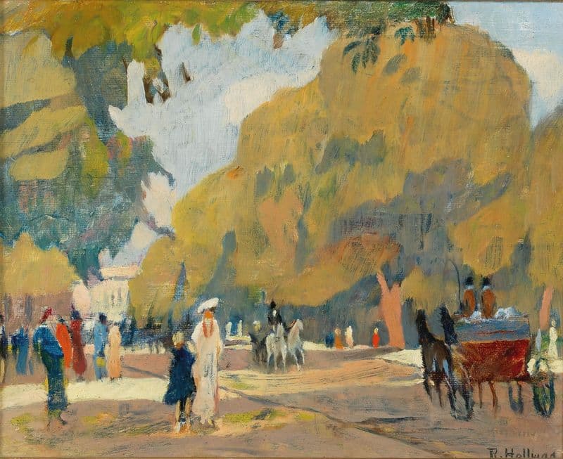 Allee im Hydepark (London) as a canvas print