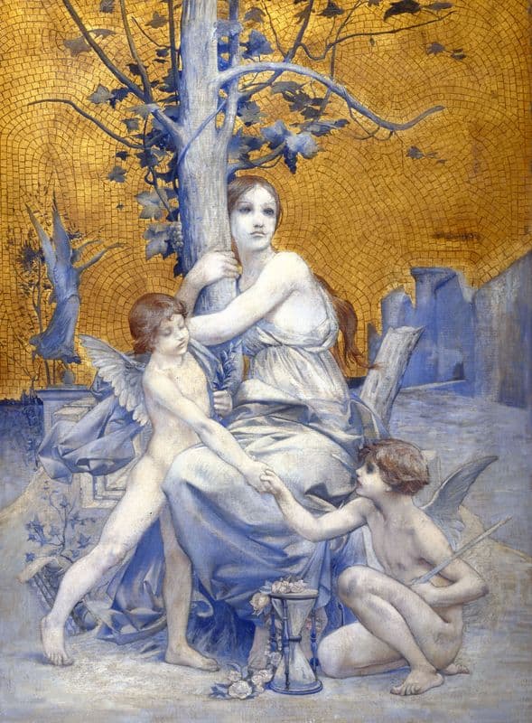 Allégorie du temps as a canvas print