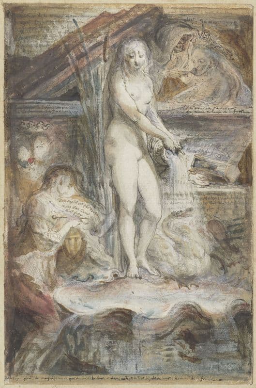 Allegorie op de dood van Voltaire (1778 - 1780) as a canvas print