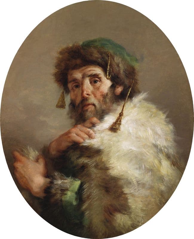 Allegorie Winter as a canvas print