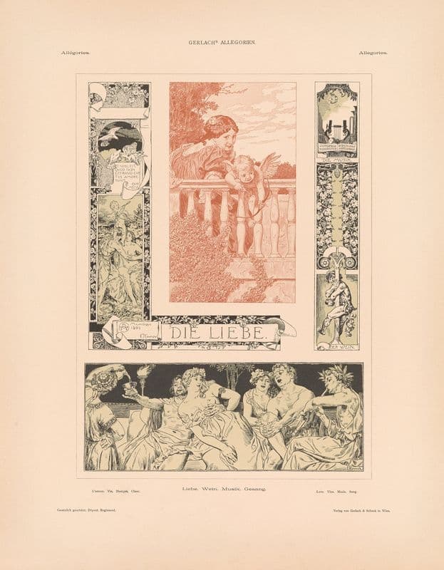 Allegorien, neue Folge Pl.032 as a canvas print