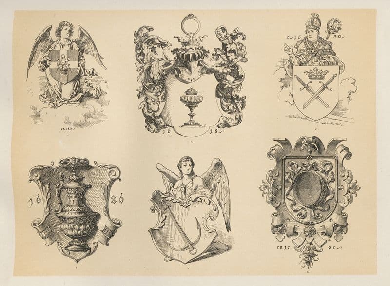 Allegories and Emblems Pl.038 as a canvas print