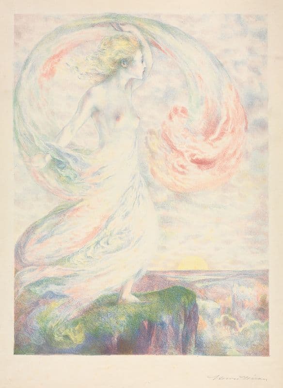 Allegory (c. 1896–1906) as a canvas print