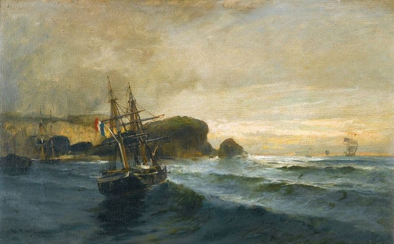Along The Shore as a canvas print