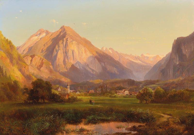 Alpine Landscape as a canvas print