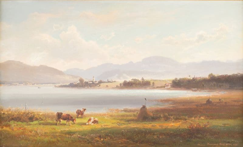 Alpine upland as a canvas print