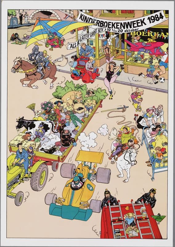 Als ik later groot ben; Kinderboekenweek 1984 as a canvas print