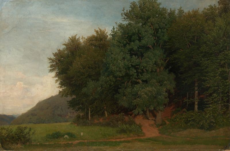 Am Waldrand (ca 1860) as a canvas print