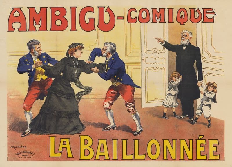 Ambigu-Comique. La Baillonnée as a canvas print