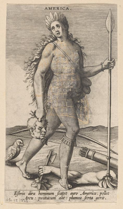 America (1585-1590) as a canvas print