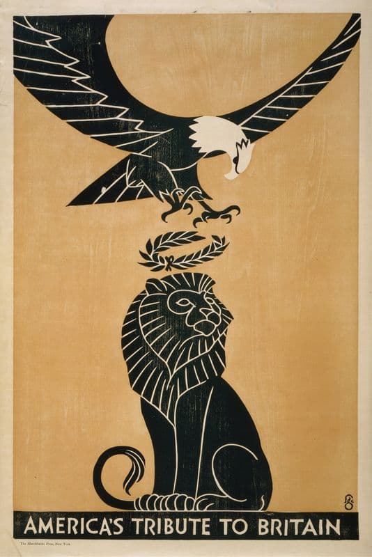 America’s tribute to Britain as a canvas print