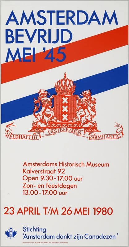 Amsterdam bevrijd mei ’45 as a canvas print