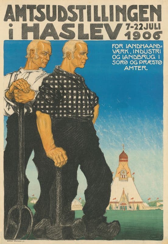 Amtsudstillingen i Haslev 7.-22. Juli 1906 as a canvas print