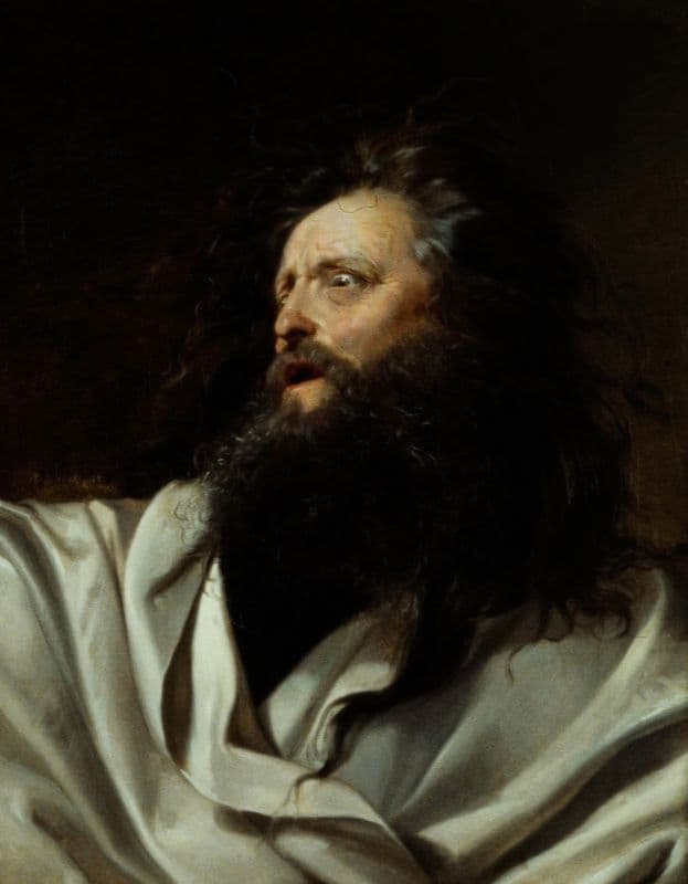 An Actor as King Lear (19th century) as a canvas print