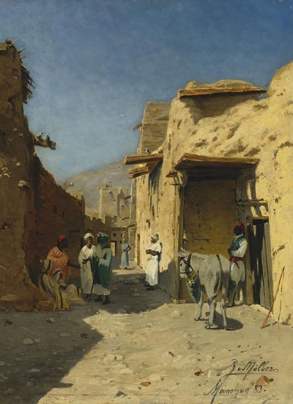 An Arab Street as a canvas print