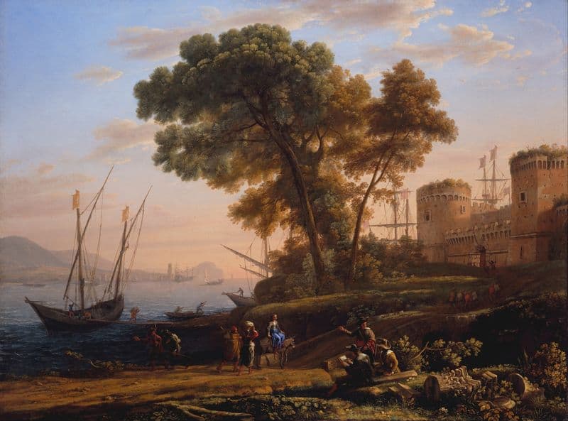 An Artist Studying from Nature as a canvas print