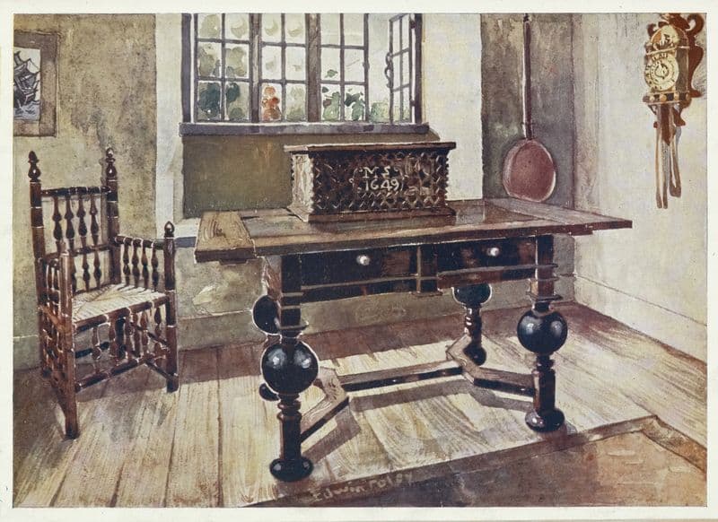 An early Virginian colonist’s parlour (1910 - 1911) as a canvas print